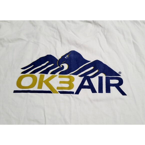 EDDIE BAUER Legendwash OK3AIR Aircraft Logo GRAPHIC T Medium NWOT Plane Flight - Picture 9 of 9